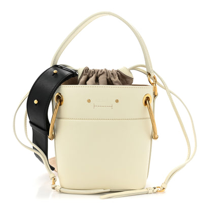 Chloe Smooth Calfskin Mini Roy Bucket Bag Natural White 1 of 10