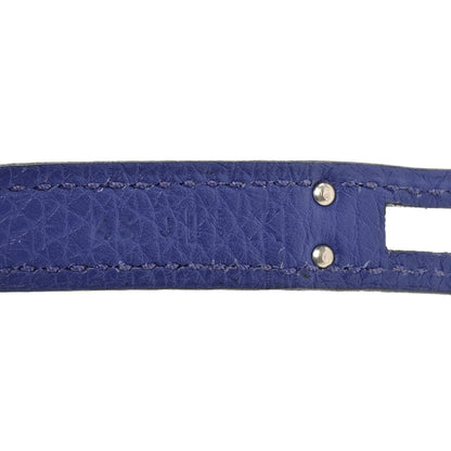 Hermes Taurillon Clemence Birkin 25 Bleu Electrique 7 of 13
