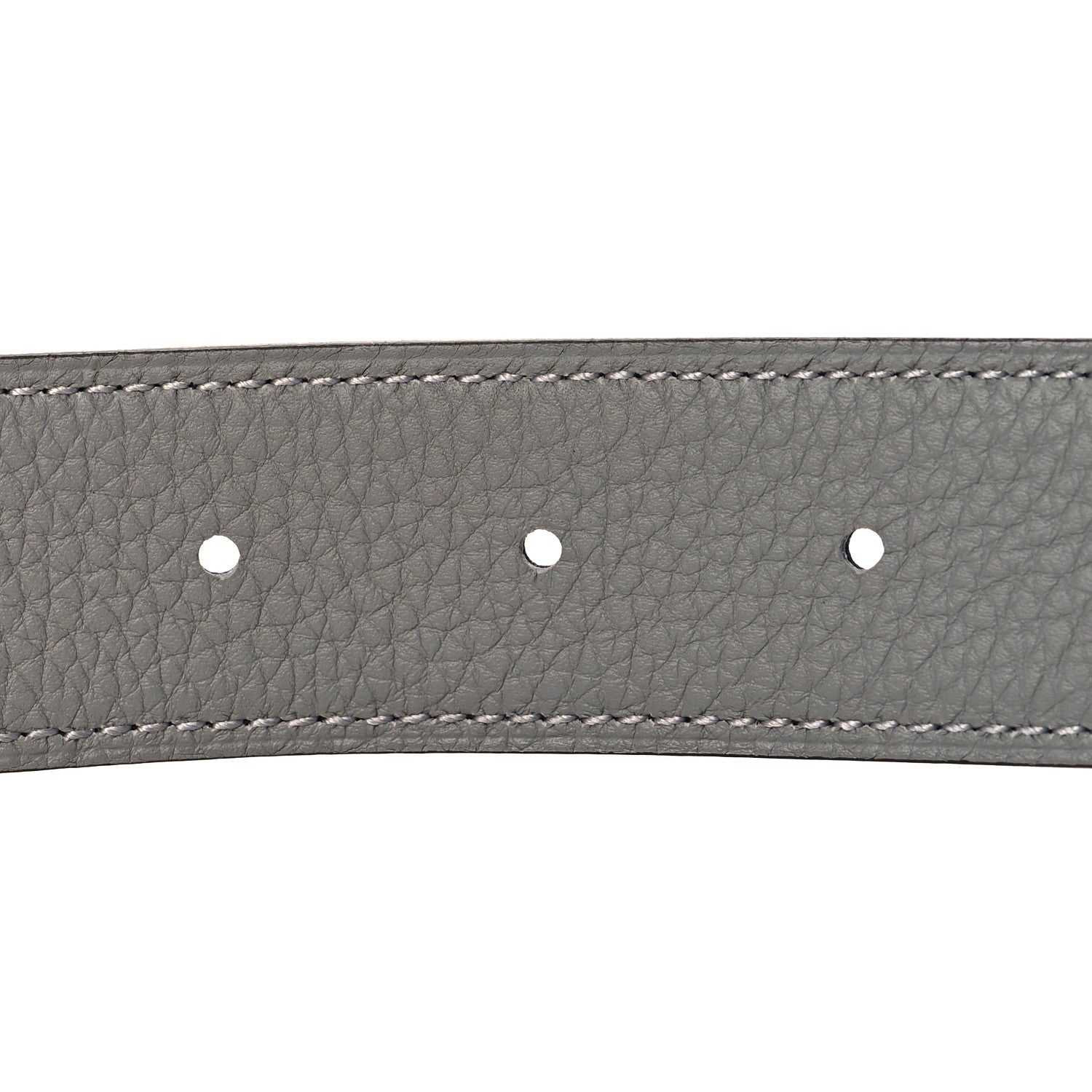 Hermes Box Togo 32mm H Speed Belt 95 38 Bleu Marine Gris Mouette 4 of 6