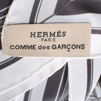 Hermes Silk Couvertures et Tenues de Jour Comme des Garcons Scarf 90 4 of 6