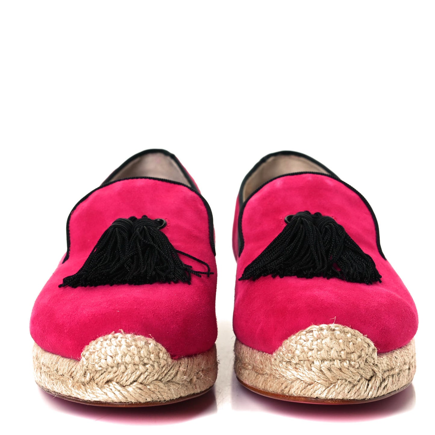Suede Spanish Cheetah Flat Espadrilles 36 Cyclamen Black