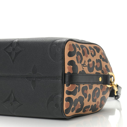 Louis Vuitton Empreinte Monogram Giant Wild At Heart Speedy Bandouliere 25 Black 8 of 9
