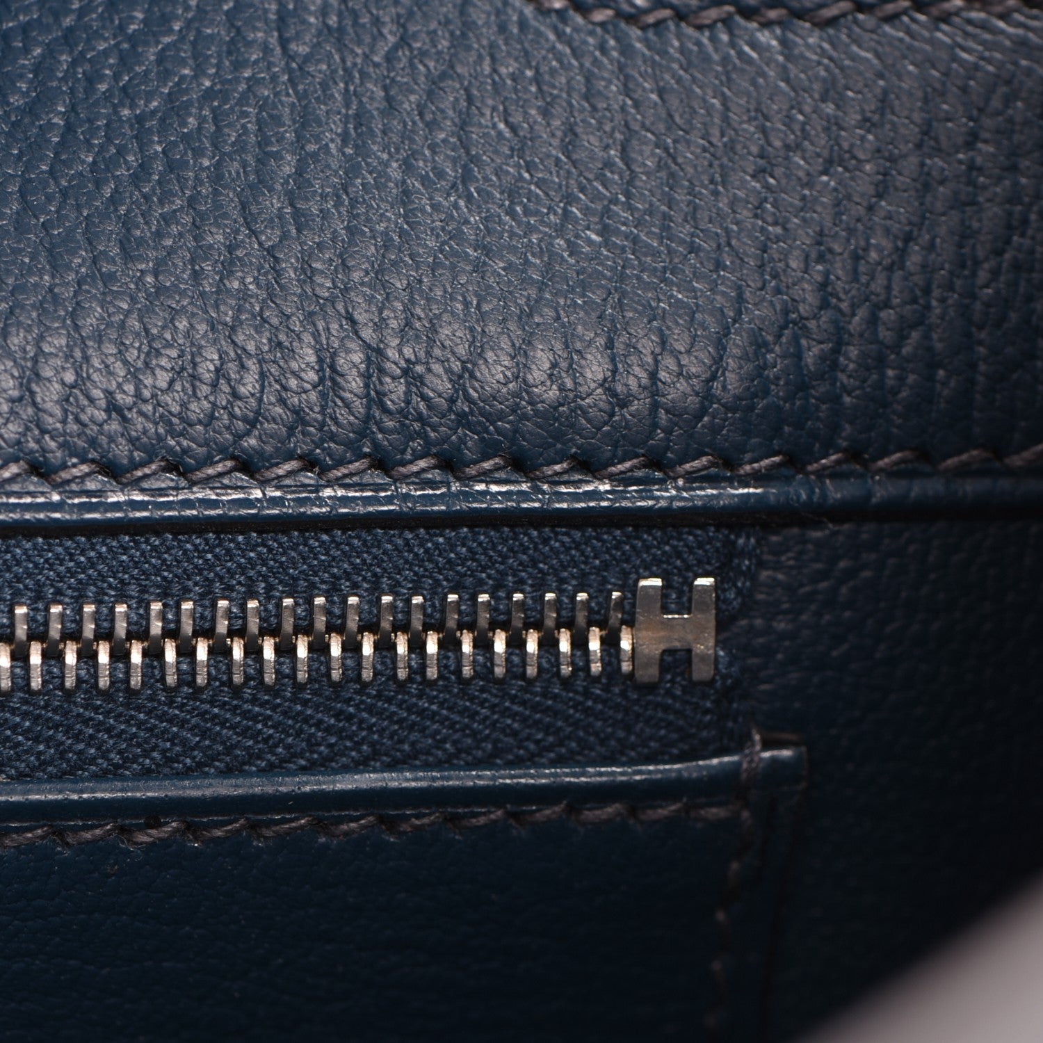Hermes Taurillon Clemence Birkin 35 Bleu De Prusse 15 of 24