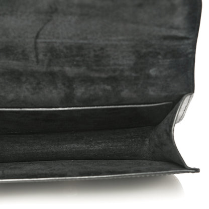 Alexander McQueen Grained Calfskin Small Insignia Flap Black 5 of 13