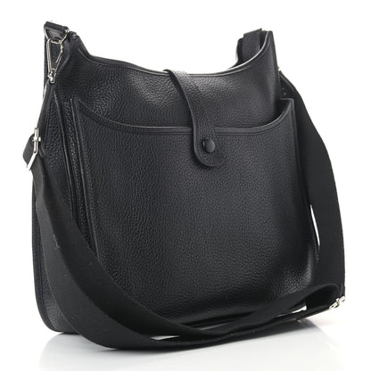Hermes Taurillon Clemence Evelyne III PM Black 3 of 10