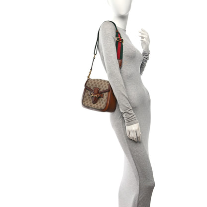 Gucci Monogram Medium Lady Web Shoulder Bag Beige Cuir 2 of 13