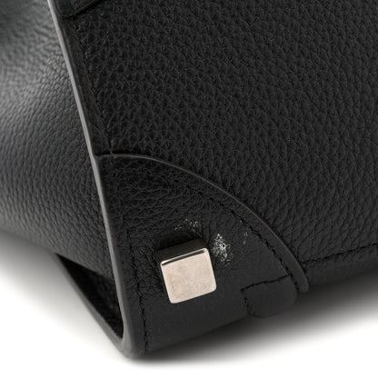 Celine Drummed Calfskin Micro Luggage Black 10 of 11