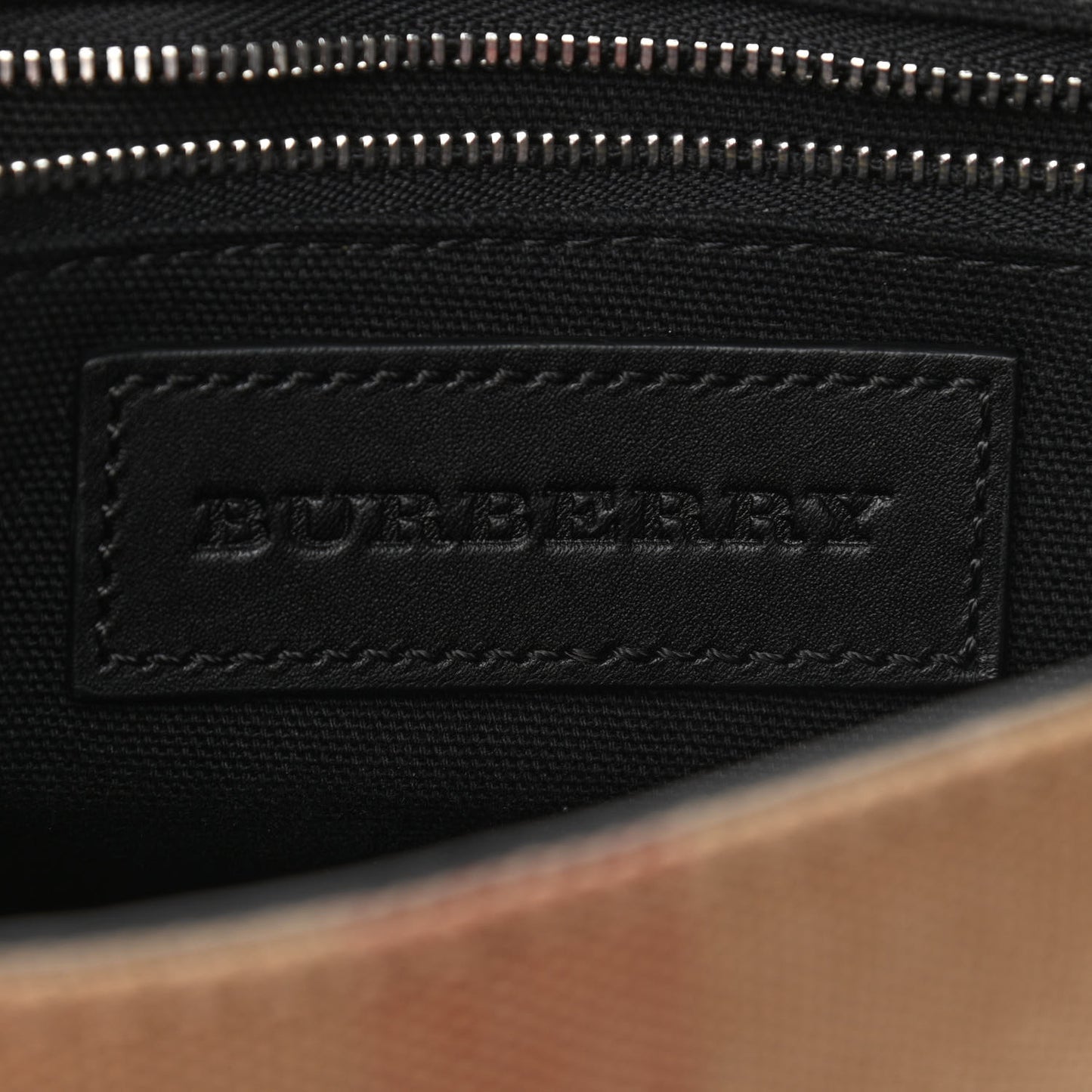 Mega Check Grainy Calfskin Small Gowan Messenger Bag Black