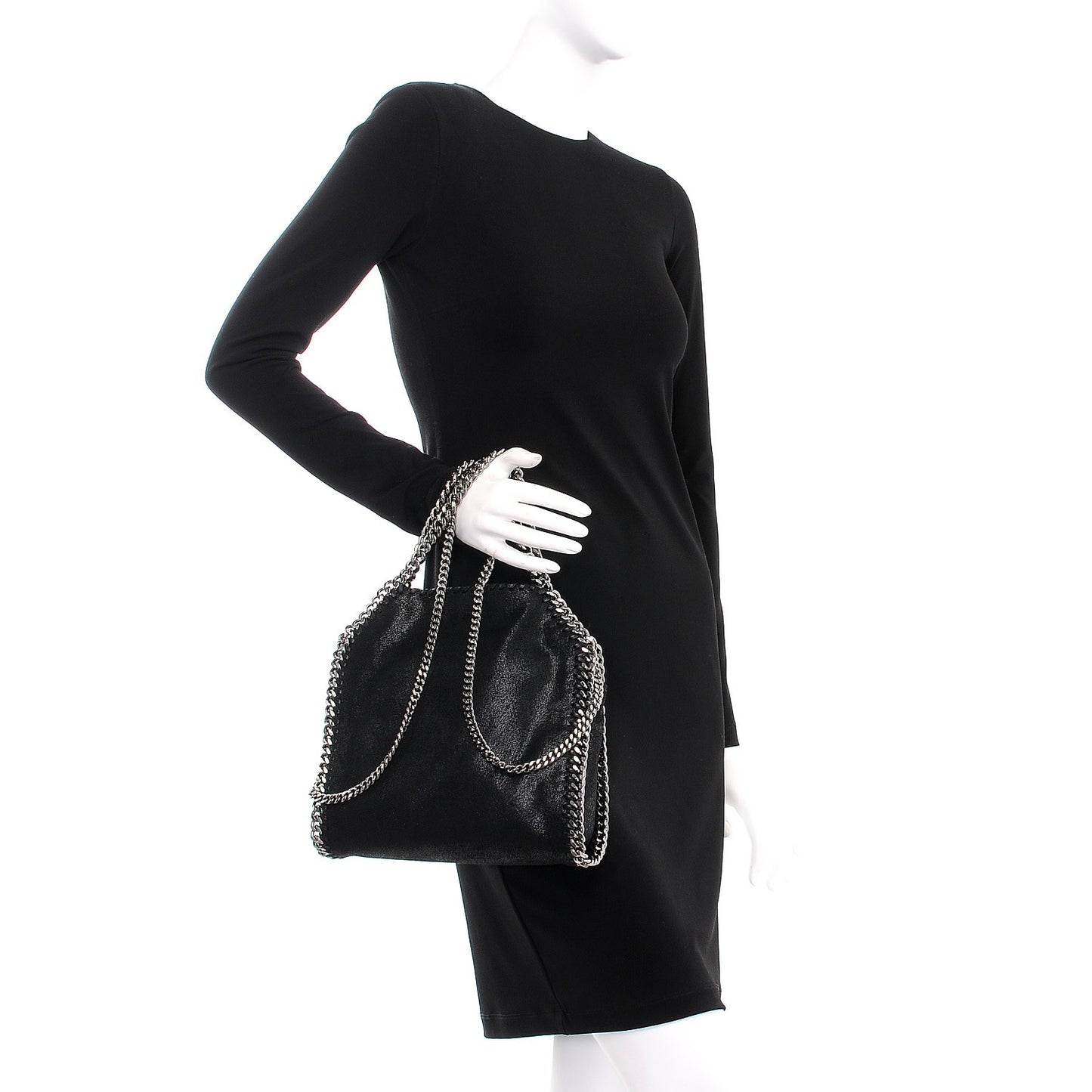 Shaggy Deer Mini Falabella Tote Black