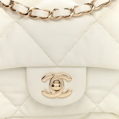 Chanel Calfskin Quilted Medium Bubbly Flap White 7 of 7
