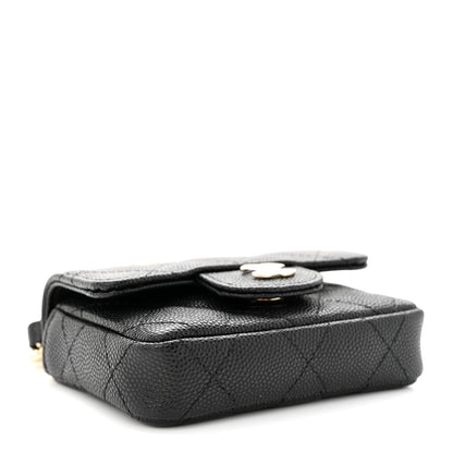 Chanel Caviar Quilted Mini Chain Belt Bag Black 4 of 11