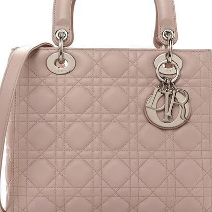 Christian Dior Lambskin Cannage Medium Lady Dior Light Pink 8 of 10