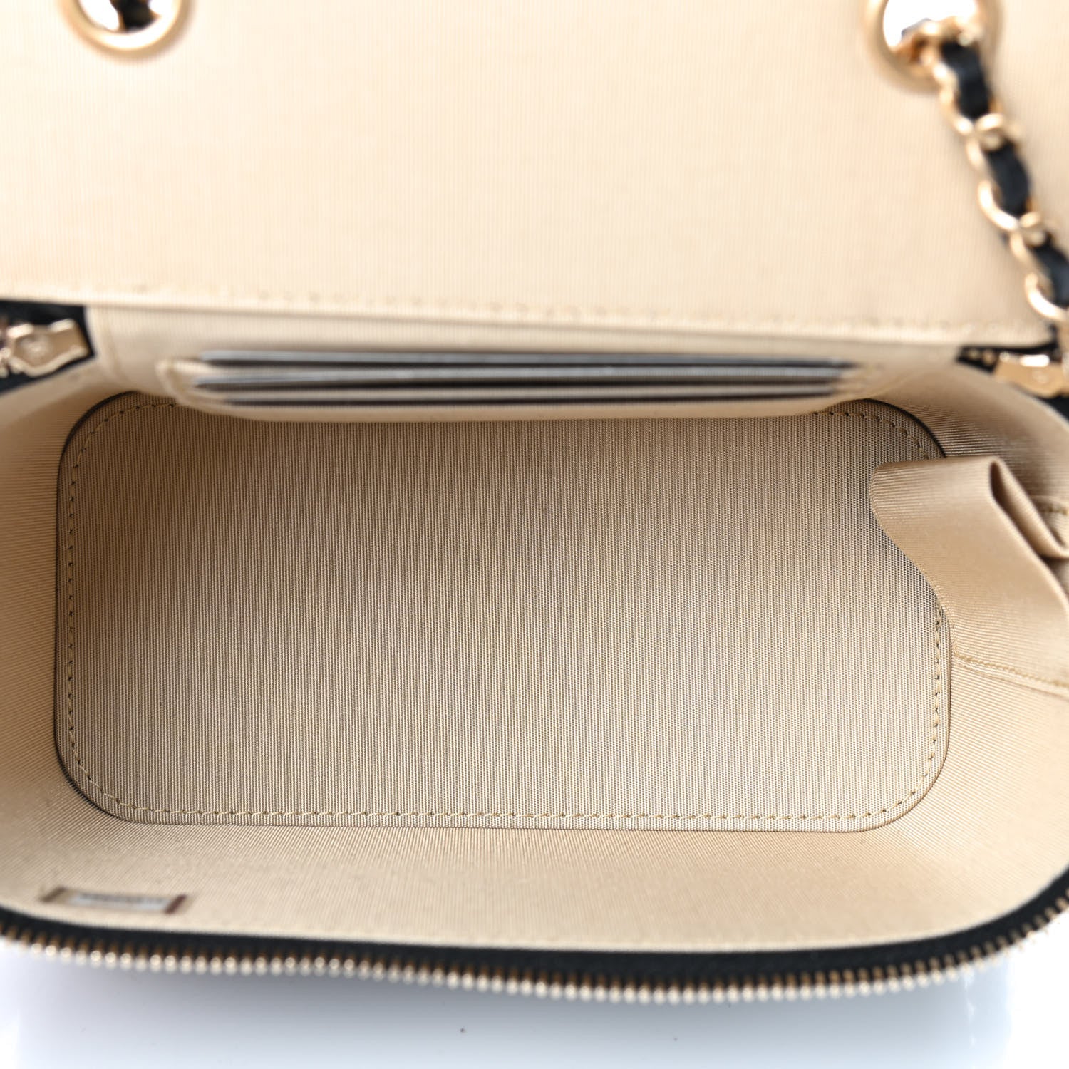 Chanel Lambskin Quilted Small Pearl Crush Vanity Case With Chain Black 5 of 10
