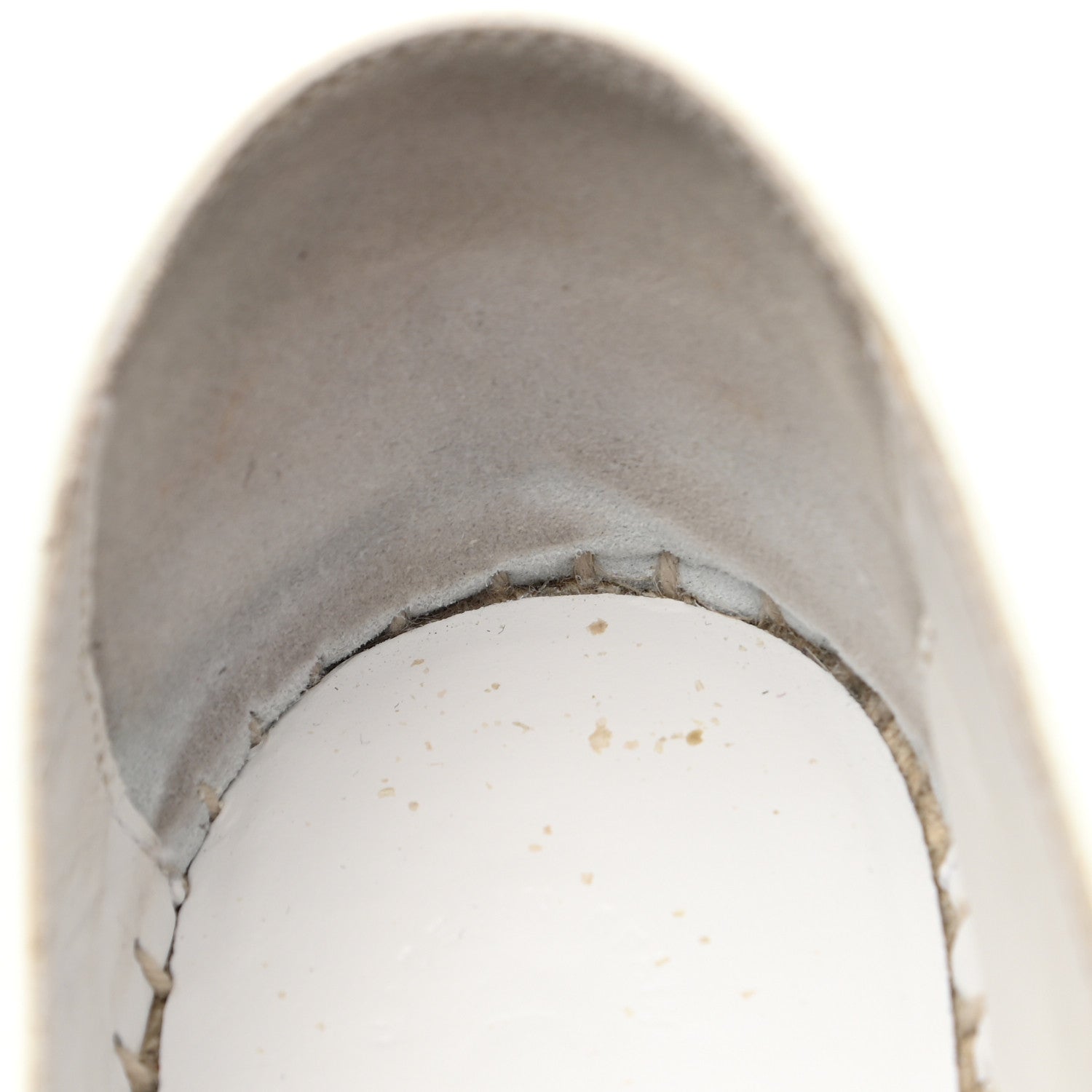 Chanel Patent Calfskin Crystal CC Espadrilles 39 White Black 10 of 10
