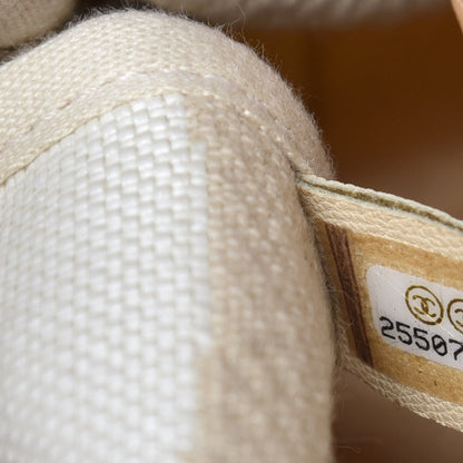 Chanel Canvas Maxi Bowling Bag White Beige 8 of 11