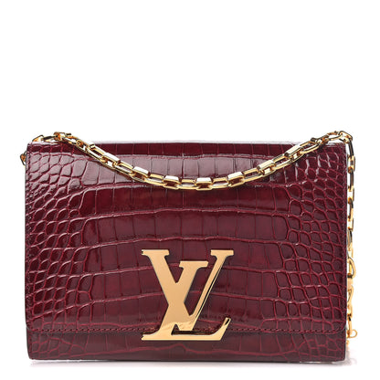 Louis Vuitton Alligator Chain Louise GM 917 1 of 10