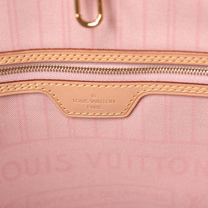 Louis Vuitton Damier Azur Neo Neverfull MM Rose Ballerine 8 of 10