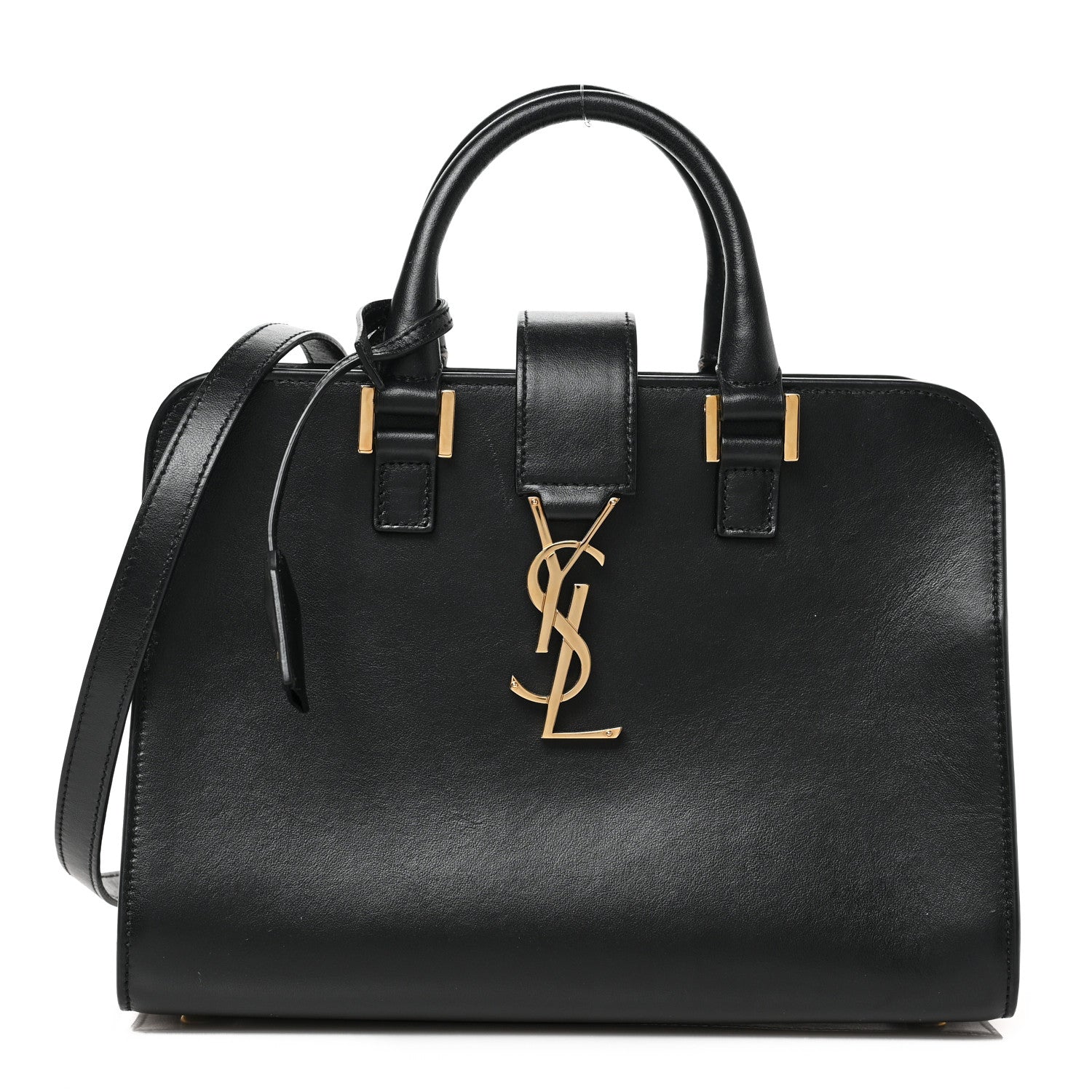 Saint Laurent Calfskin Monogram Baby Cabas Black 1 of 9