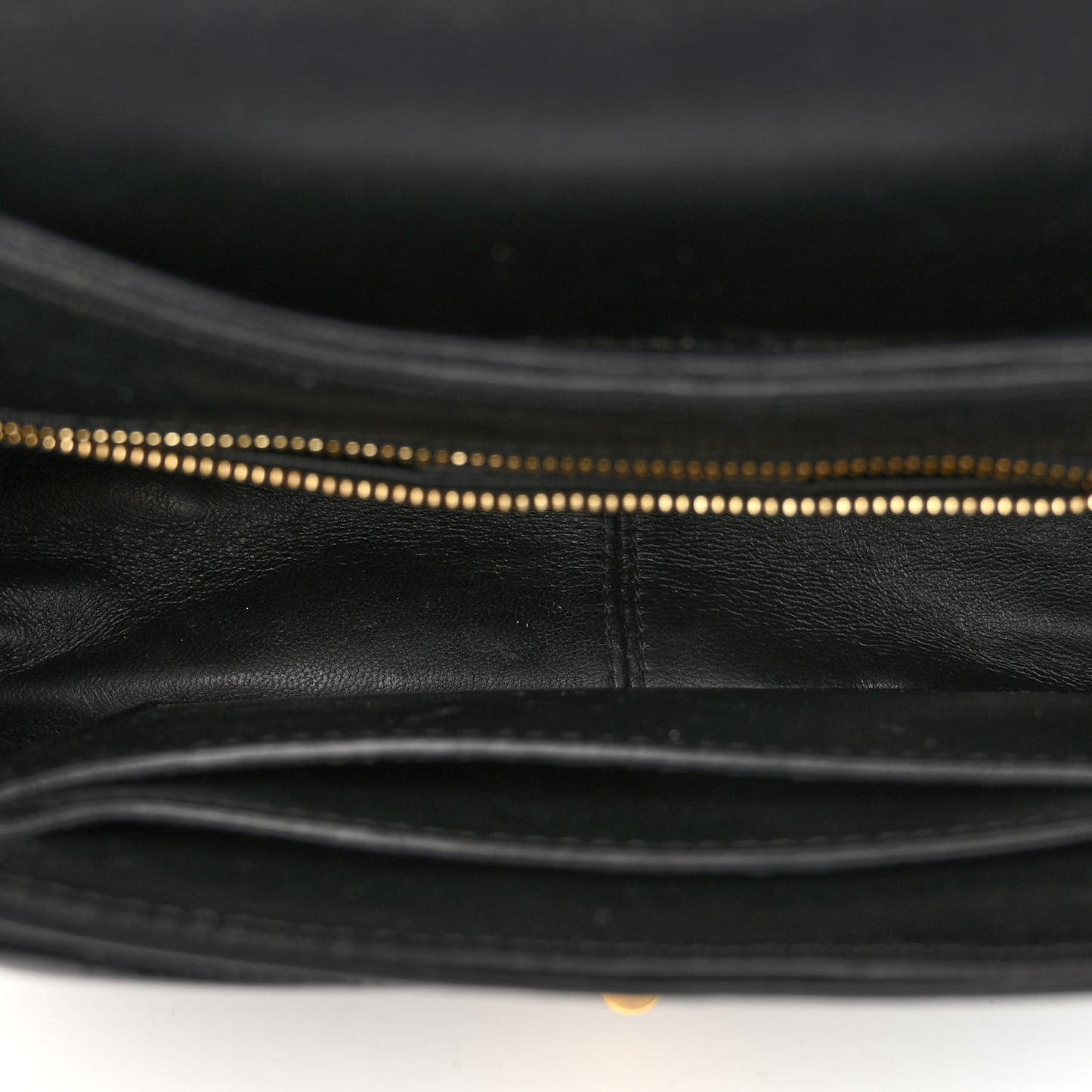 Calfskin Quilted Gancini Small Top Handle Flap Bag Black