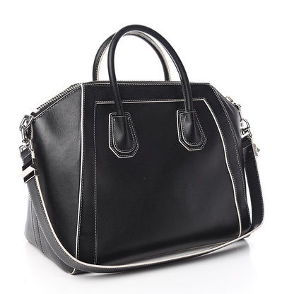 Givenchy Calfskin Contrast Stitched Medium Antigona Black 3 of 14