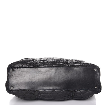 Chanel Lambskin Quilted East West Sharpei Tote Black 14 of 14