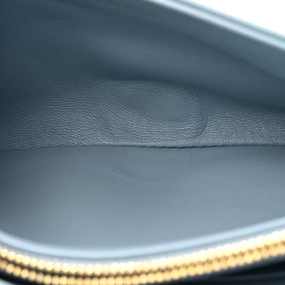 Christian Dior Lambskin Macrocannage Mini Dior Caro Bag Cloud Blue 6 of 14
