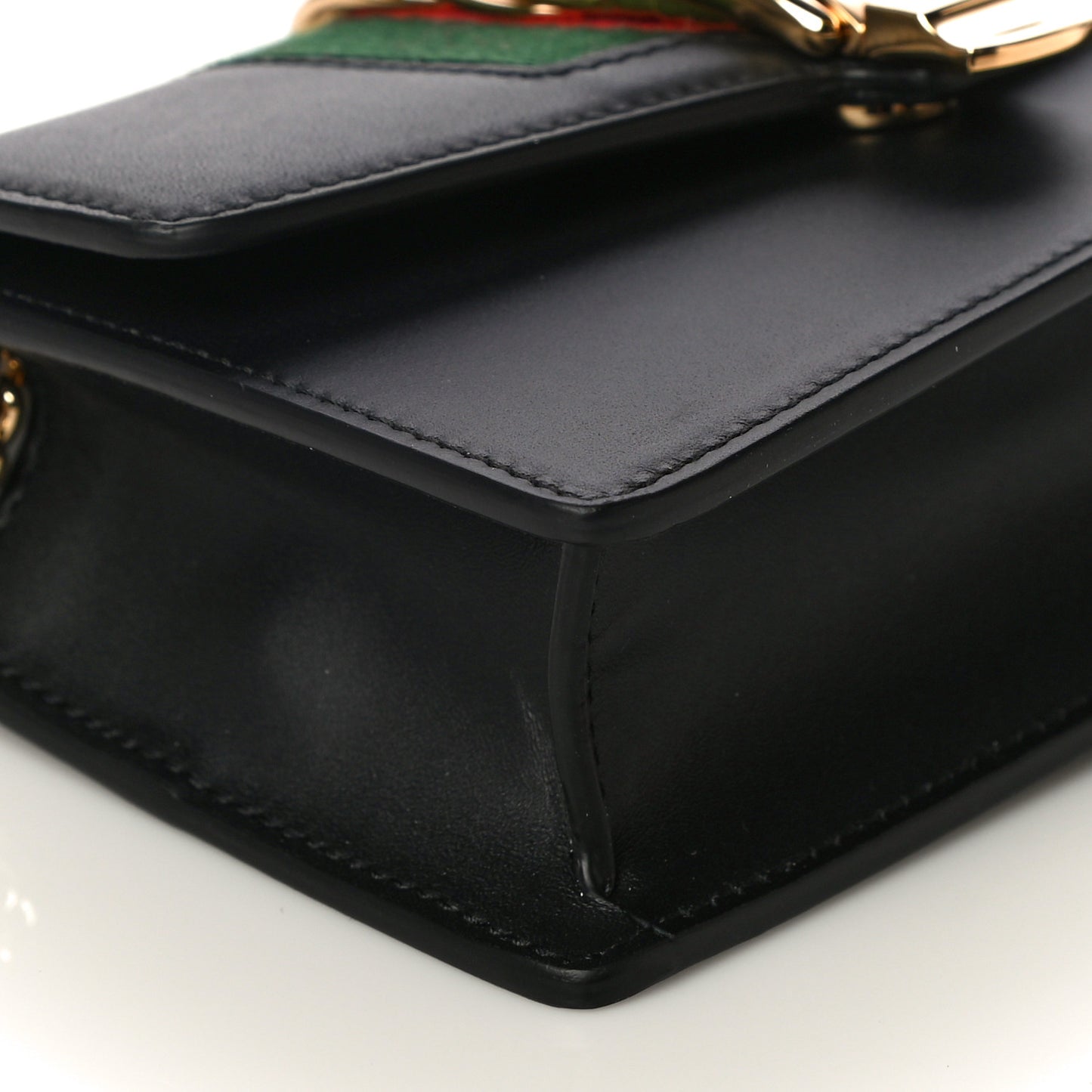 Calfskin Super Mini Sylvie Chain Shoulder Bag Black