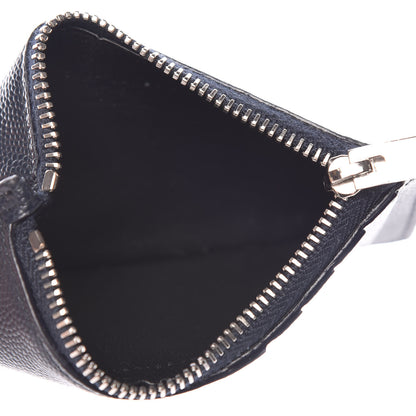 Saint Laurent Grained Calfskin 5 Fragments Zip Pouch Card Holder Deep Marine 5 of 10