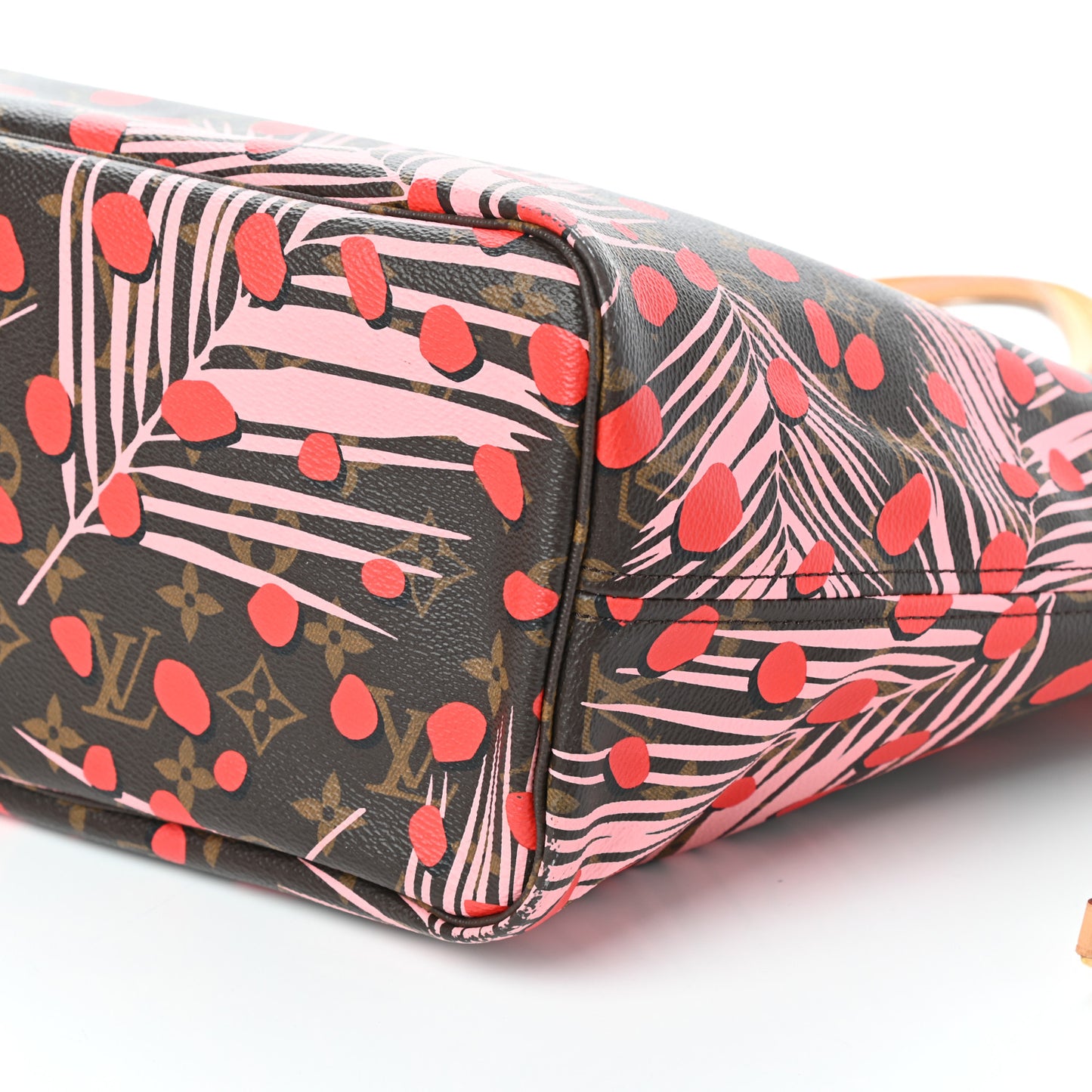Monogram Jungle Dots Neo Neverfull MM Sugar Pink Poppy