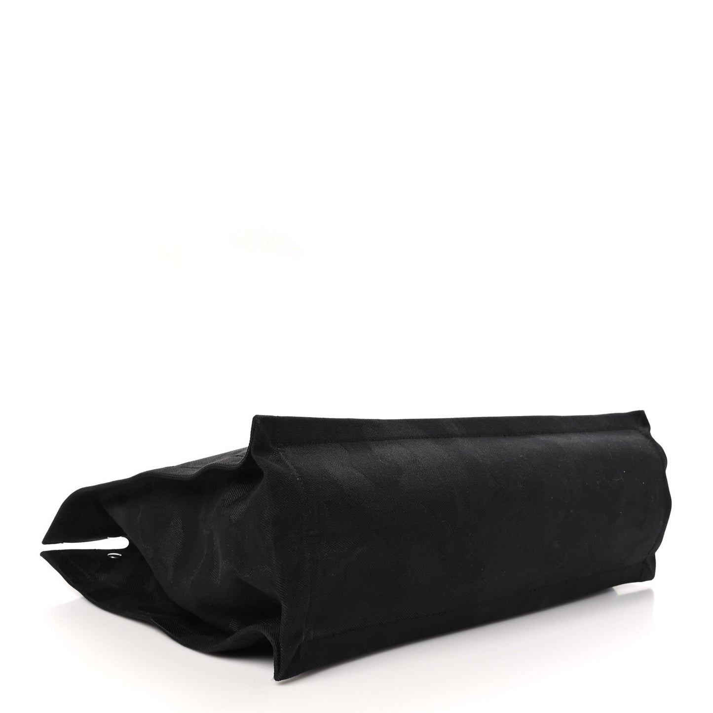 Linen Calfskin Camouflage Rive Gauche Tote Black