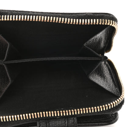 Saint Laurent Textured Calfskin Classic Y Ligne Compact Wallet Black 6 of 9