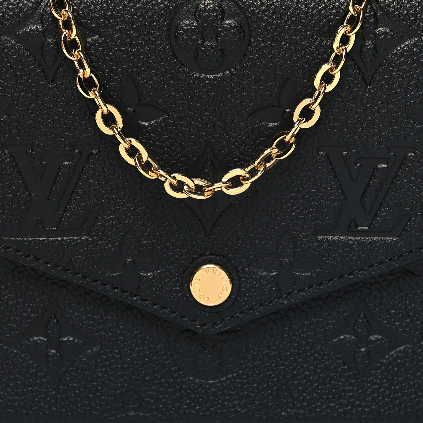 Empreinte Pochette Felicie Chain Wallet Black