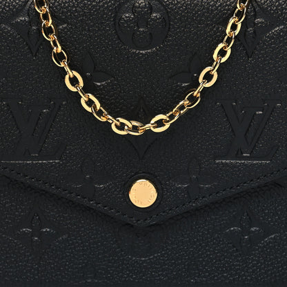 Louis Vuitton Empreinte Pochette Felicie Chain Wallet Black 9 of 12