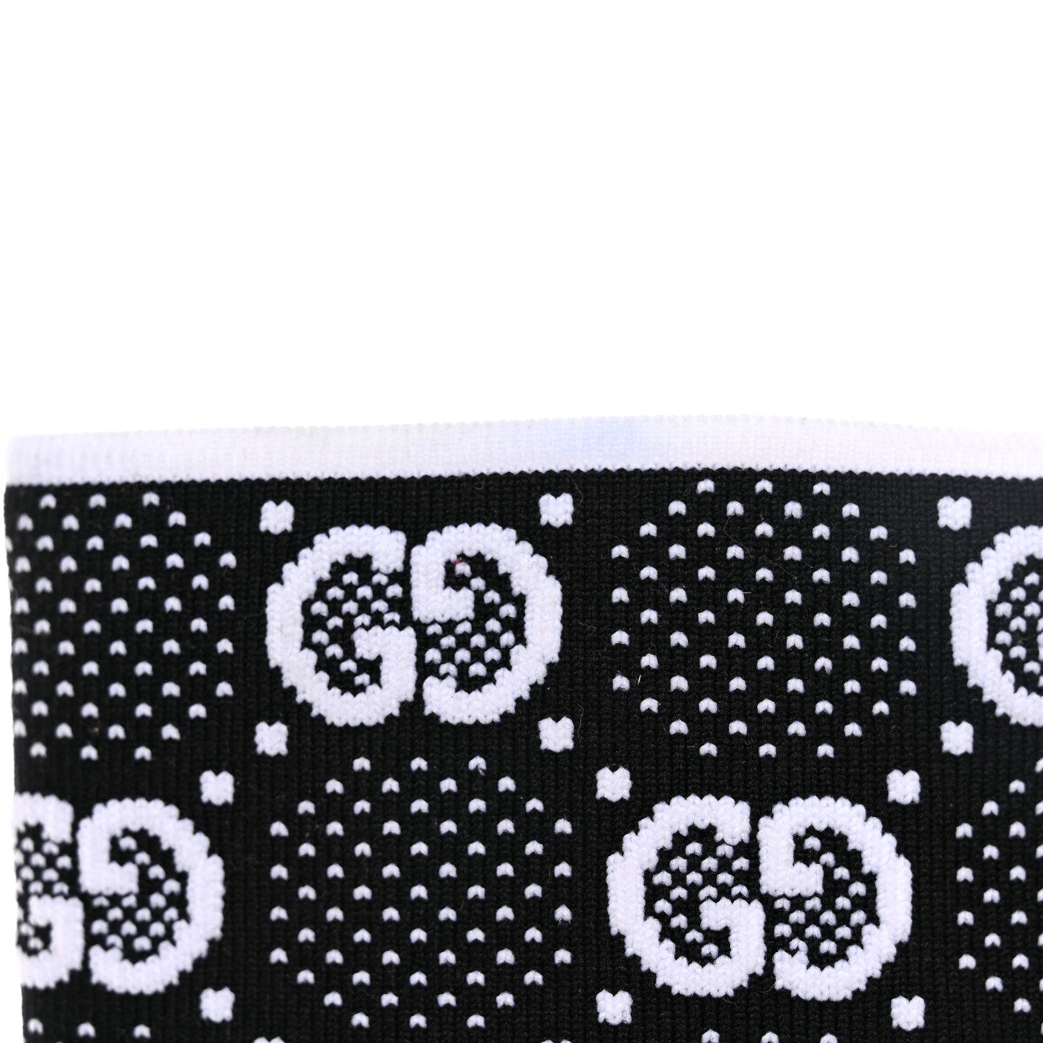 Gucci Technical Jersey Knit GG Monogram Square G 75mm Ankle Boots 39 Black Great White 9 of 9
