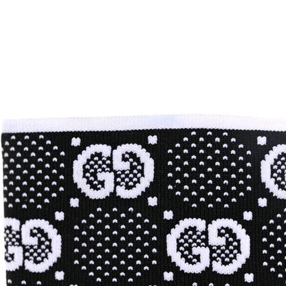 Gucci Technical Jersey Knit GG Monogram Square G 75mm Ankle Boots 39 Black Great White 9 of 9