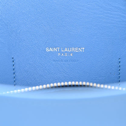 Saint Laurent Grained Calfskin Small Sac De Jour Blue Clair 6 of 9