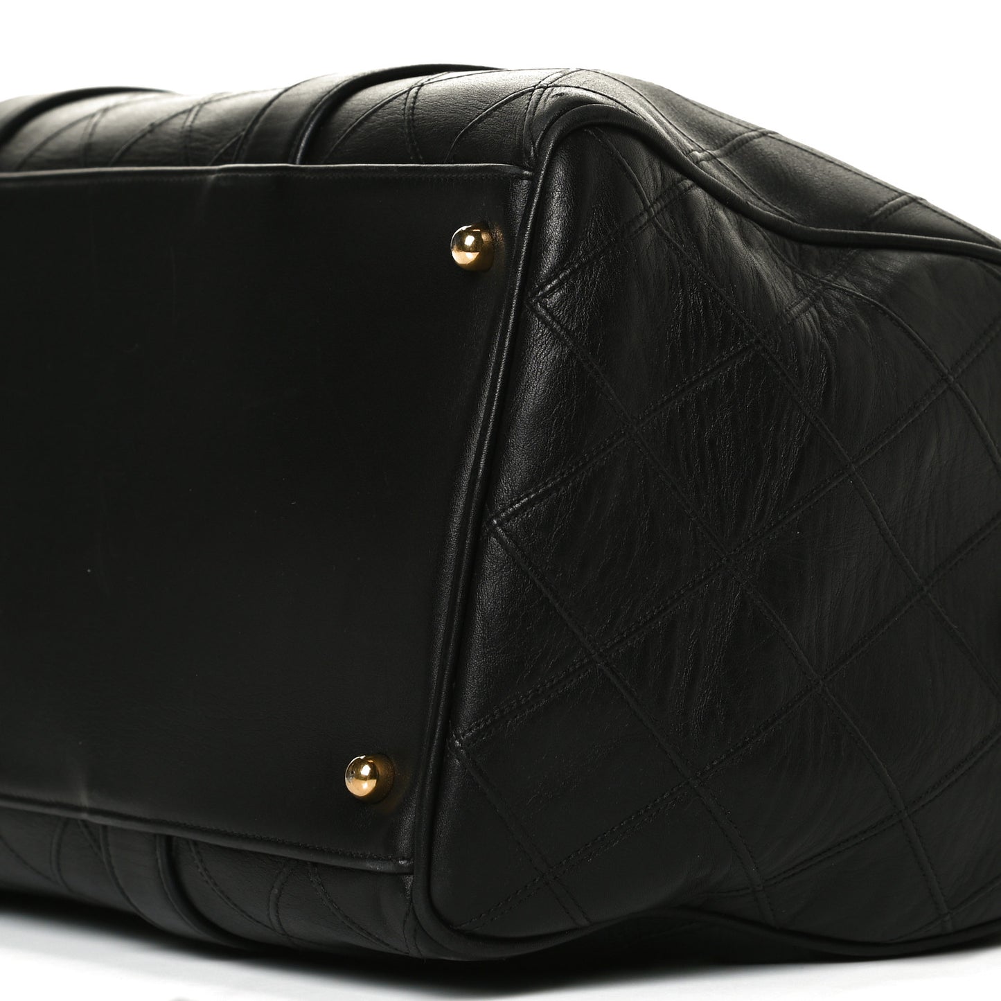 Calfskin Stitched CC Boston Black