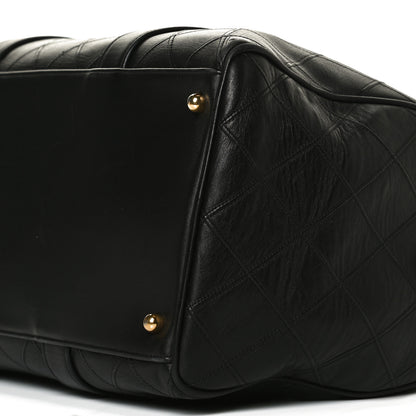 Chanel Calfskin Stitched CC Boston Black 10 of 16