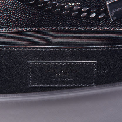 Saint Laurent Grain De Poudre Small Monogram Kate Satchel Black 9 of 9