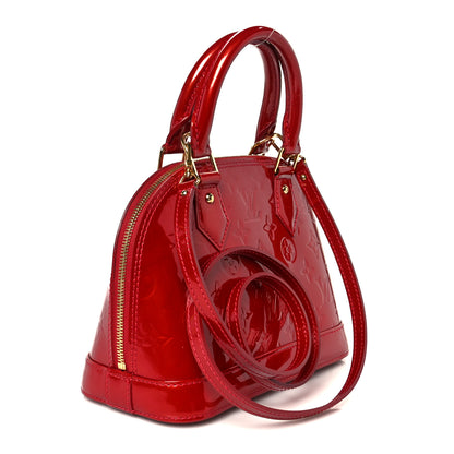 Louis Vuitton Vernis Alma BB Cherry 3 of 12