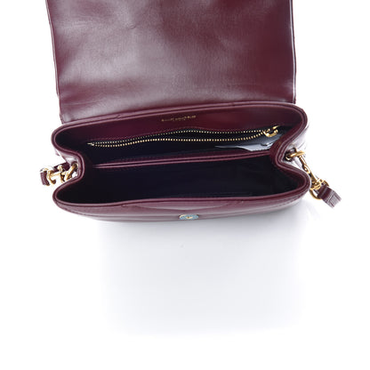 Saint Laurent Calfskin Y Quilted Monogram Toy Loulou Monogram Crossbody Bag Rouge Legion 7 of 11