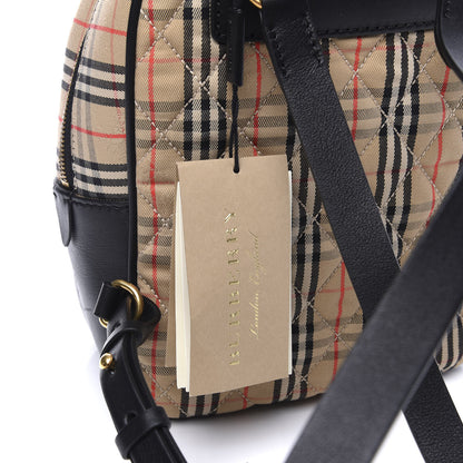 Burberry Smooth Calfskin 1983 Knight Check Link Backpack Black 7 of 9