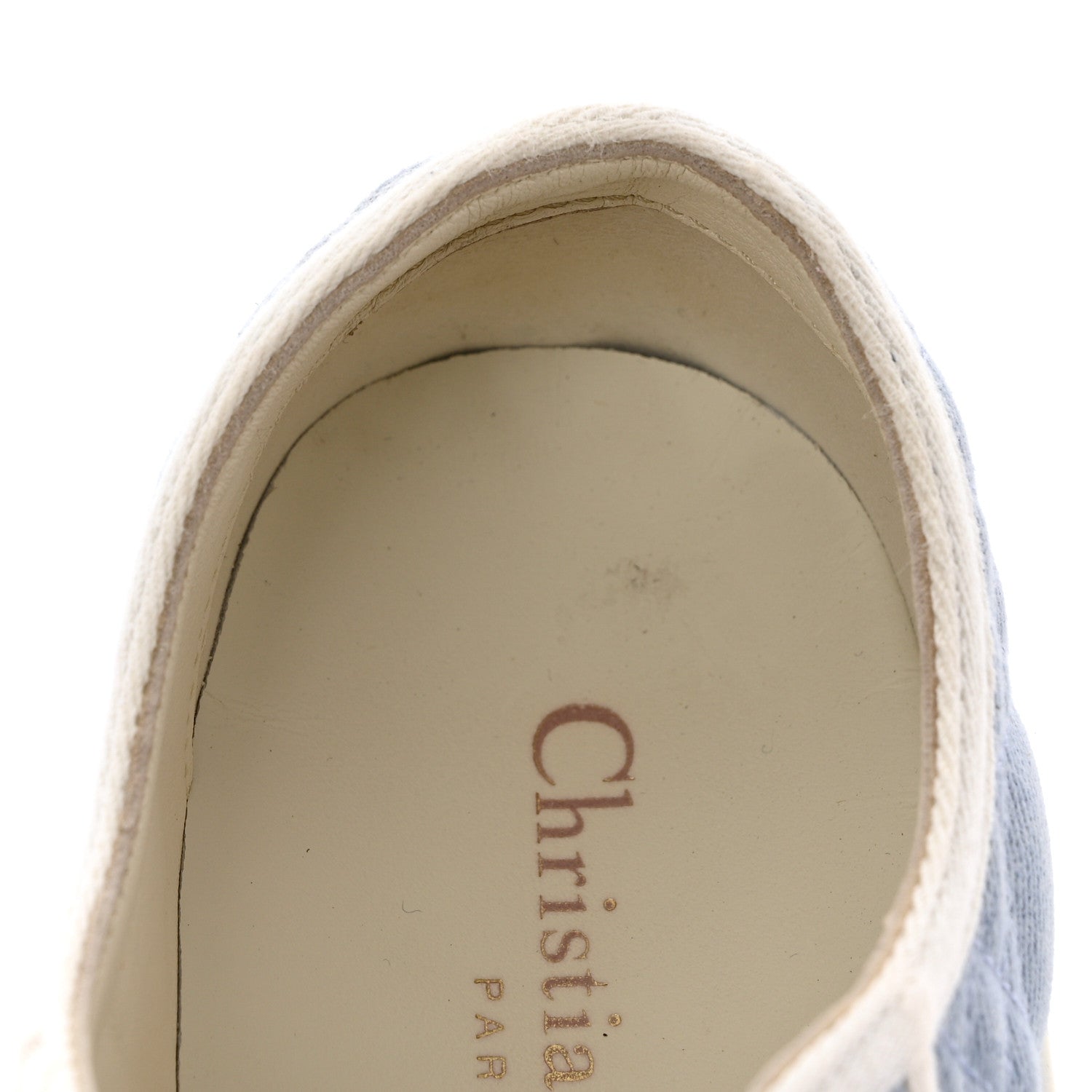 Christian Dior Denim Cannage Walk'N'Dior Low Top Sneakers 36 Dynamic Blue 9 of 10