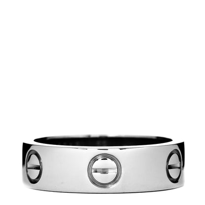 Cartier 18K White Gold 5.5mm LOVE Ring 52 6 1 of 5