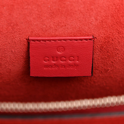 Gucci GG Supreme Monogram Suede Cudu Medium Dionysus Shoulder Bag Beige Ebony Vulcanic Red 6 of 13