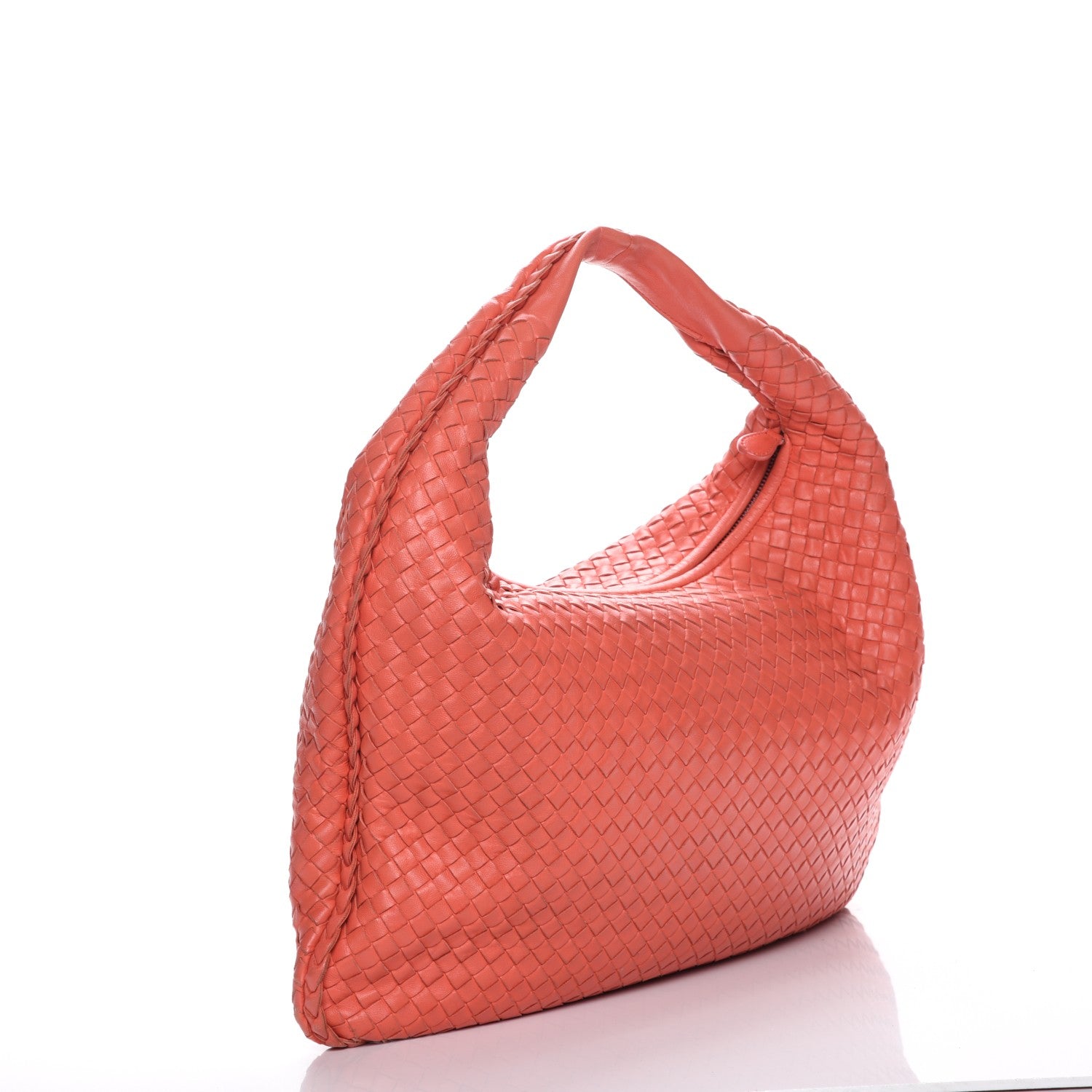 Bottega Veneta Nappa Intrecciato Large Veneta Hobo Magma 3 of 11