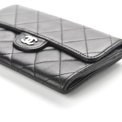 Chanel Lambskin Quilted Small Flap Wallet Black 7 of 10