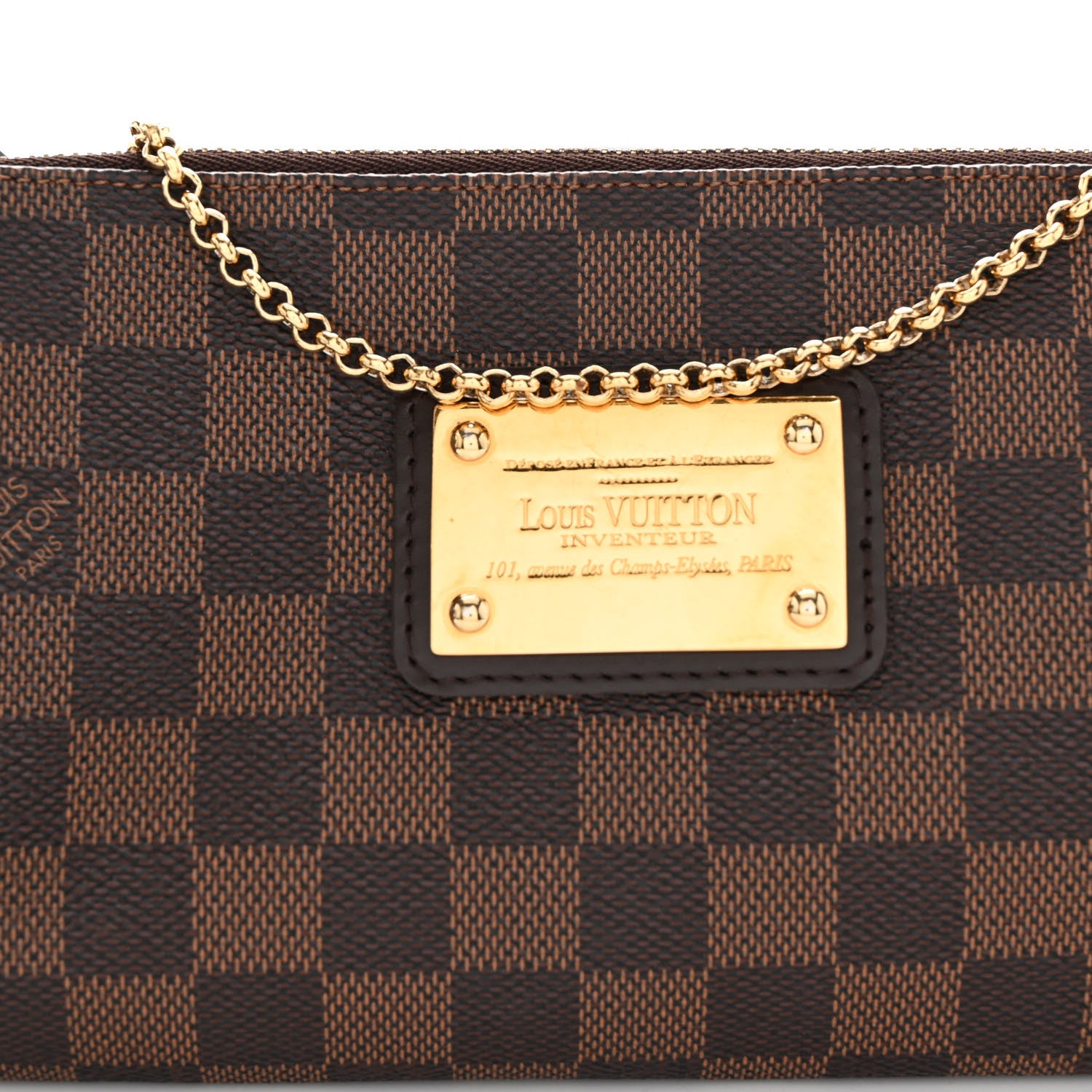 Louis Vuitton Damier Ebene Eva Clutch 8 of 10