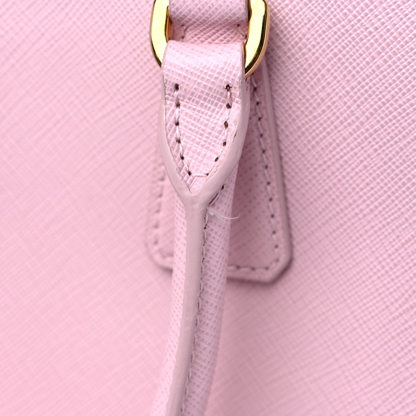 Saffiano Small Galleria Double Zip Tote Alabastro