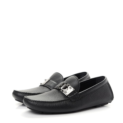 Louis Vuitton Calfskin Racetrack Moccasin Loafers 6.5 Black 3 of 10